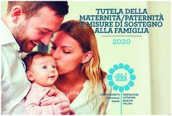 TUTELA DELLA MATERNIT&Agrave;/PATERNIT&Agrave; E MISURE DI SOSTEGNO ALLA FAMIGLIA - 2020 COORDINAMENTO NAZIONALE DONNE - FABI