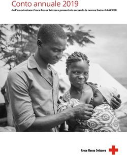 Conto annuale 2019 dell'associazione Croce Rossa Svizzera presentato secondo le norme Swiss GAAP FER