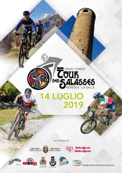 14 LUGLIO 2019 con il sostegno di - Velo Club Courmayeur