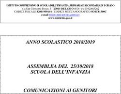 ANNO SCOLASTICO 2018/2019 ASSEMBLEA DEL 25/10/2018 SCUOLA DELL'INFANZIA COMUNICAZIONI AI GENITORI