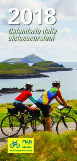 2018 Calendario delle cicloescursioni - FIAB Mestre