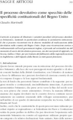 Il processo devolutivo come specchio delle specificit&agrave; costituzionali del Regno Unito