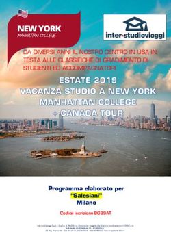 Programma elaborato per "Salesiani" Milano