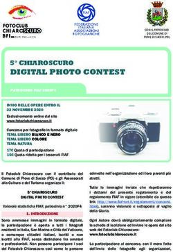 DIGITAL PHOTO CONTEST - 5 CHIAROSCURO - Fotoclub Chiaroscuro