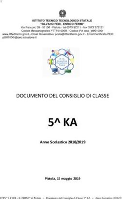 5 KA DOCUMENTO DEL CONSIGLIO DI CLASSE - Anno Scolastico 2018/2019 - Fedi - Fermi