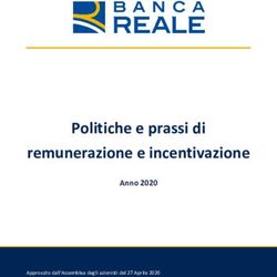 Politiche e prassi di remunerazione e incentivazione - Anno 2020 Approvato dall'Assemblea degli azionisti del 27 Aprile 2020 - Banca ...