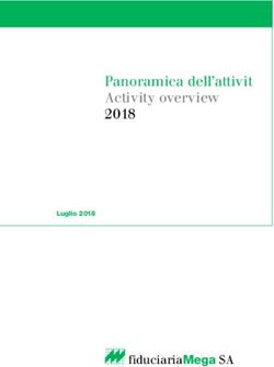 Panoramica dell'attivit&agrave; Activity overview 2018 - fiduciariaMega SA - Fiduciaria Mega