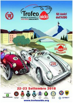 Gli Amici dell'AIDO - 22-23 Settembre 2018 www.trofeoaido.org - Trofeo AIDO