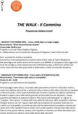 THE WALK - Il Cammino - Programma italiano eventi - Fondazione Migrantes