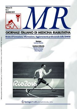 GIORNALE ITALIANO DI MEDICINA RIABILITATIVA - Rivista di Formazione, Informazione, Aggiornamento professionale della SIMFER - Springer Healthcare