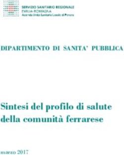 Sintesi del profilo di salute della comunità ferrarese - DIPARTIMENTO DI SANITA' PUBBLICA - Azienda ...