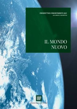 IL MONDO NUOVO PROSPETTIVE D'INVESTIMENTO 2021 - UBP