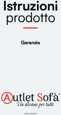 Istruzioni prodotto Garanzia - www.autletsofa.it - Autlet Sof&agrave;