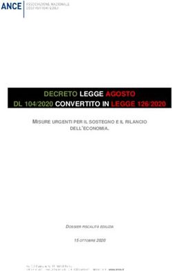 DECRETO LEGGE AGOSTO DL 104/2020 CONVERTITO IN LEGGE 126/2020 - MISURE URGENTI PER IL SOSTEGNO E IL RILANCIO DELL'ECONOMIA.
