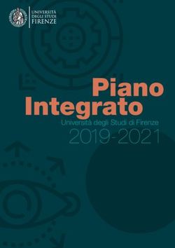 Piano Integrato - Università degli Studi di Firenze