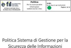 Politica Sistema di Gestione per la Sicurezza delle Informazioni - Politica SI-001 - E-fil Srl