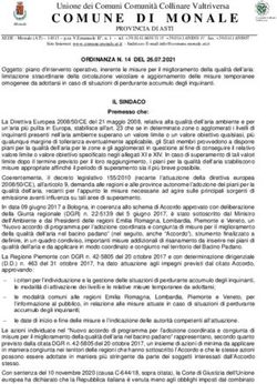 COMUNE DI MONALE Unione dei Comuni Comunit&agrave; Collinare Valtriversa - Municipium
