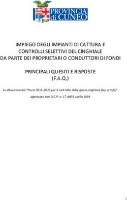 IMPIEGO DEGLI IMPIANTI DI CATTURA E CONTROLLI SELETTIVI DEL CINGHIALE DA PARTE DEI PROPRIETARI O CONDUTTORI DI FONDI PRINCIPALI QUESITI E RISPOSTE ...