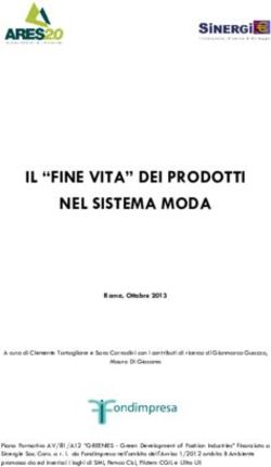 IL "FINE VITA" DEI PRODOTTI NEL SISTEMA MODA - Ares 2.0