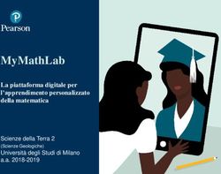 MYMATHLAB LA PIATTAFORMA DIGITALE PER L'APPRENDIMENTO PERSONALIZZATO DELLA MATEMATICA - UNIMI