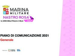 PIANO DI COMUNICAZIONE 2021 - Generale Organizedby: & - NASTRO ...