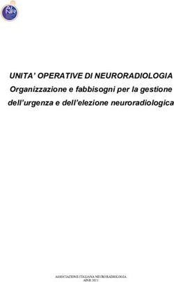 UNITA' OPERATIVE DI NEURORADIOLOGIA - Organizzazione e fabbisogni per la gestione dell'urgenza e dell'elezione neuroradiologica - ASSOCIAZIONE ...