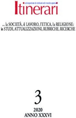 3 ANNO XXXVI ... la SOCIETÀ, il LAVORO, l'ETICA, la RELIGIONE: in STUDI, ATTUALIZZAZIONI, RUBRICHE, RICERCHE - IRIS Uni Torino