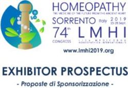 EXHIBITOR PROSPECTUS - Proposte di Sponsorizzazione - www.lmhi2019.org