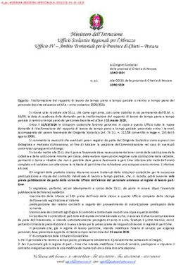 Ministero dell'Istruzione - Ufficio Scolastico Regionale per l'Abruzzo Ufficio IV - Ambito Territoriale per le Province di Chieti - Pescara