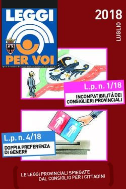2018 L.p. n. 1/18 INCOMPATIBILITÀ DEI CONSIGLIERI PROVINCIALI - Consiglio della Provincia Autonoma ...
