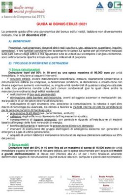 GUIDA AI BONUS EDILIZI 2021 - Studio Verna Societ&agrave; Professionale