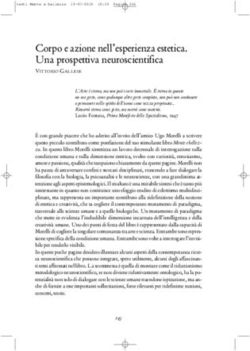 Corpo e azione nell'esperienza estetica. Una prospettiva neuroscientifica