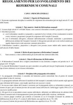 REGOLAMENTO PER LO SVOLGIMENTO DEI REFERENDUM COMUNALI
