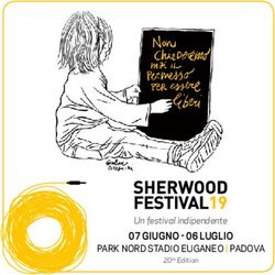 GIUGNO - 06 LUGLIO - Un festival indipendente PARK NORD STADIO EUGANEO | PADOVA - Sherwood Festival 2019