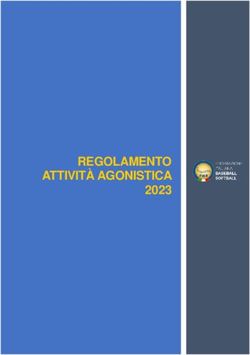 REGOLAMENTO ATTIVITÀ AGONISTICA 2023