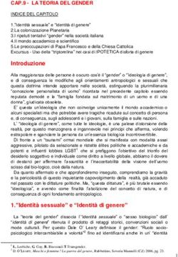 CAP.9 - LA TEORIA DEL GENDER - GIAN MARIA COMOLLI