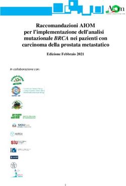 Raccomandazioni AIOM per l'implementazione dell'analisi mutazionale BRCA nei pazienti con carcinoma della prostata metastatico - Edizione Febbraio ...