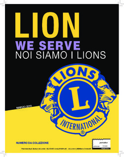 MARZO 2018 NUMERO DA COLLEZIONE - Lions.it