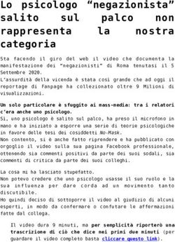 Lo psicologo "negazionista" non