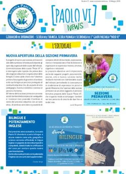 L'EDITORIALE GIORNALINO di INFORMAZIONE - SCUOLA dell'INFANZIA, SCUOLA PRIMARIA e SECONDARIA di I GRADO PARITARIA "PAOLO VI" - Scuola Paolo Sesto