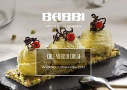 CALENDARIO CORSI . INVERNO / PRIMAVERA 2021 - Babbi