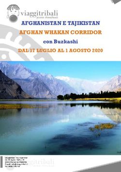 AFGHANISTAN E TAJIKISTAN AFGHAN WHAKAN CORRIDOR - con Buzkashi DAL 17 LUGLIO AL 1 AGOSTO 2020