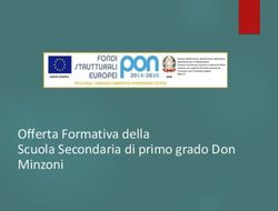 Offerta Formativa della Scuola Secondaria di primo grado Don Minzoni
