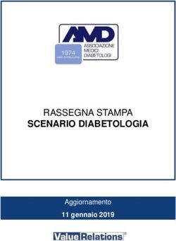 SCENARIO DIABETOLOGIA - RASSEGNA STAMPA - 11 gennaio 2019 - Value Relations