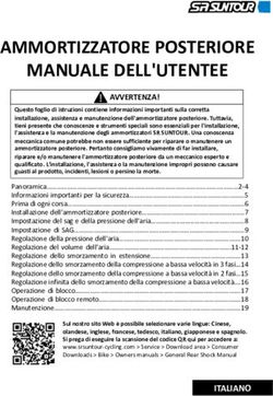 MANUALE DELL'UTENTEE AMMORTIZZATORE POSTERIORE - SR Suntour