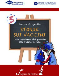STORIE SUI VACCINI Andrea Grignolio Dalle epidemie del passato alle bufale in rete - Istituto Pasteur