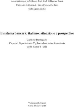 Il sistema bancario italiano: situazione e prospettive - Banca d'Italia