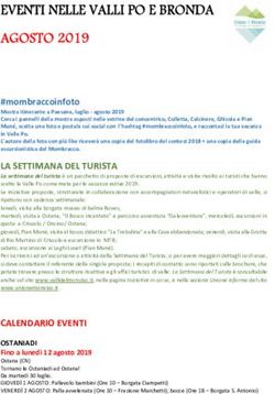 EVENTI NELLE VALLI PO E BRONDA AGOSTO 2019 - #mombraccoinfoto - Comune di CRISSOLO