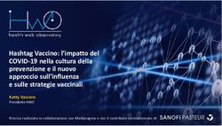 Hashtag Vaccino: l'impatto del COVID-19 nella cultura della prevenzione e il nuovo approccio sull'influenza e sulle strategie vaccinali - Ketty ...
