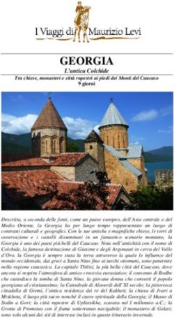 GEORGIA L'antica Colchide Tra chiese, monasteri e città rupestri ai piedi dei Monti del Caucaso - I Viaggi di Maurizio Levi